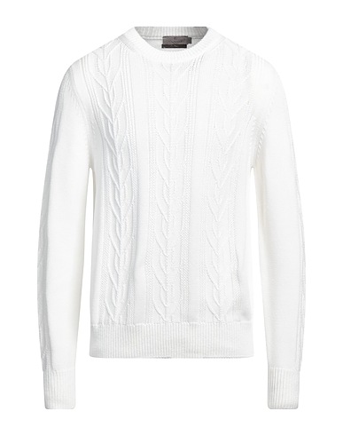 CANALI Jumper White 100% Cotton