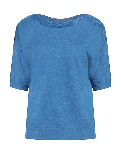 LE TRICOT PERUGIA Pullover Bleu d'azur 70% Lin, 30% Coton