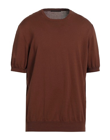 VIADESTE Pullover Braun 100% Baumwolle
