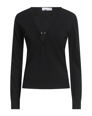 KAOS Pullover Nero 83% Viscosa, 17% Poliestere