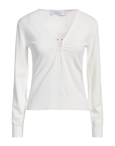 KAOS Jumper White 83% Viscose, 17% Polyester