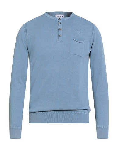 BERNA Jumper Pastel blue 100% Cotton