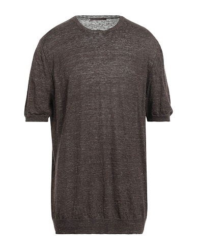 VIADESTE Jumper Chocolate brown 100% Linen