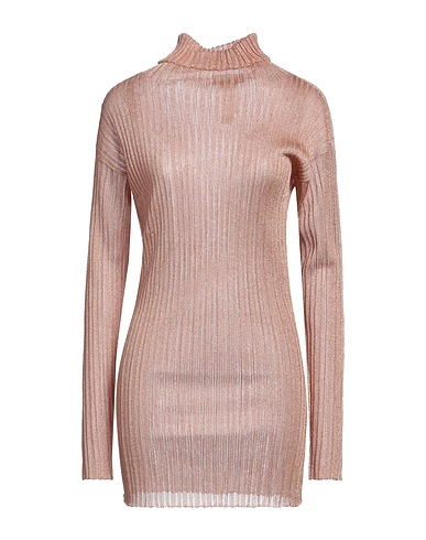 FABIANA FILIPPI Rollkragenpullover Hellbraun 75% Polyamid, 25% Metallfaser