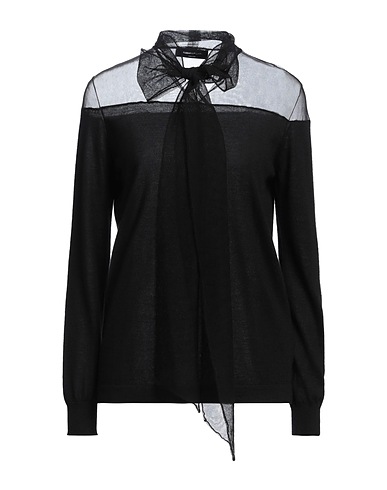 FABIANA FILIPPI Cashmere blend Black 70% Cashmere, 30% Silk