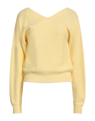 FABIANA FILIPPI Jumper Yellow 61% Cotton, 38% Linen, 1% Polyester