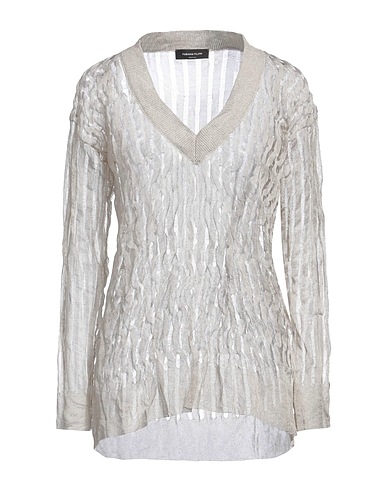 FABIANA FILIPPI Pullover Beige 56% Viskose, 26% Leinen, 10% Metallfaser, 8% Polyamid