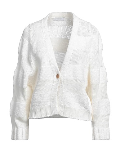 FABIANA FILIPPI Cardigan Bianco 90% Lino, 10% Poliestere