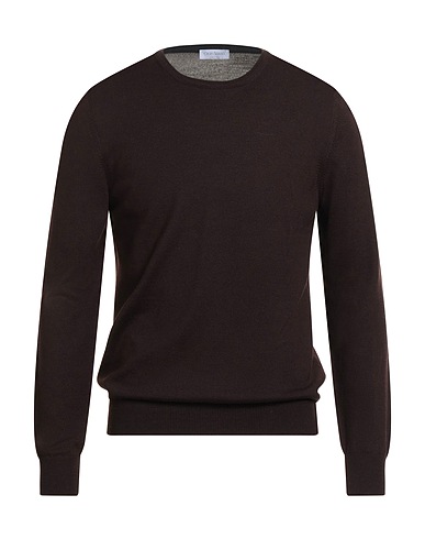 GRAN SASSO Sweater Dark brown 100% Virgin Wool