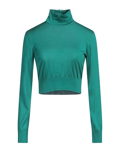 DOLCE&GABBANA Polo neck Emerald green 100% Silk