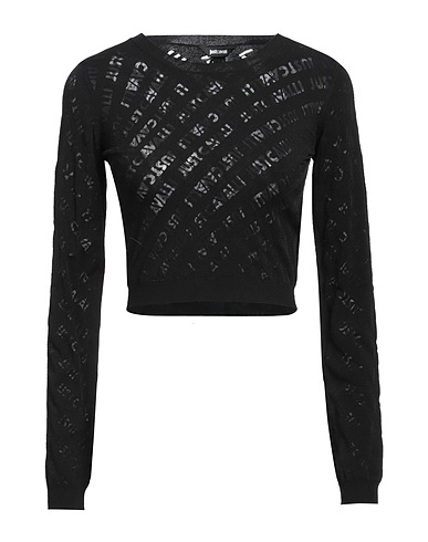 JUST CAVALLI Jumper Black 83% Viscose, 17% Polyester
