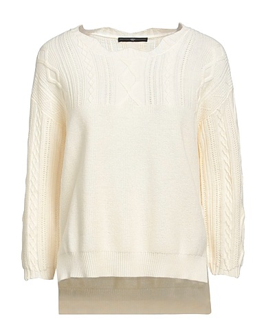 HIGH Pullover USE Bianco 55% Lana, 45% Cotone