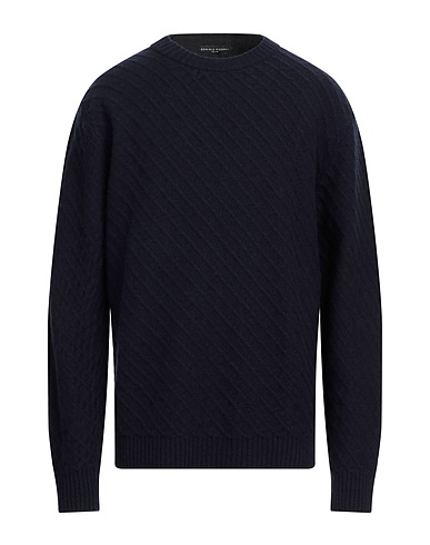 DANIELE FIESOLI Pullover Blu notte 90% Lana Merino, 10% Cachemire