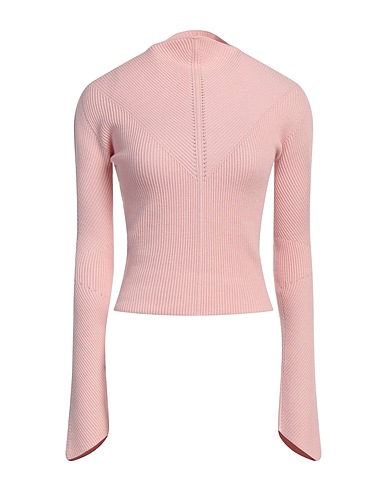 FABIANA FILIPPI Turtleneck Pink 53% Merino Wool, 47% Cotton