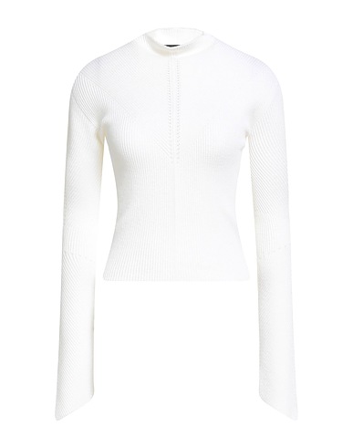FABIANA FILIPPI Turtleneck White 53% Merino Wool, 47% Cotton