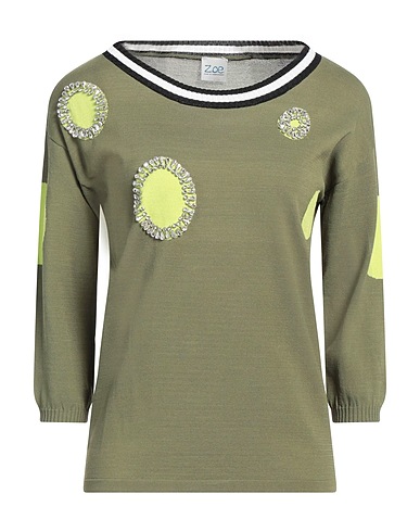 ZOE Sweater Military green 65% Viscose, 35% Polyamide