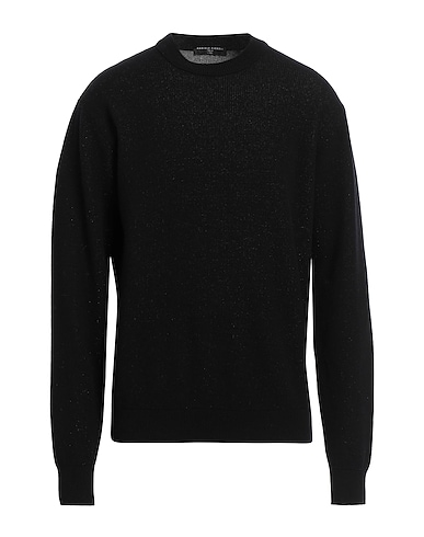 DANIELE FIESOLI Sweater Black 85% Merino Wool, 15% Cotton
