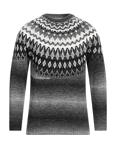 GREY DANIELE ALESSANDRINI Sweater Grey 65% Acrylic, 20% Wool, 5% Alpaca wool, 5% Polyamide, 5% Viscose