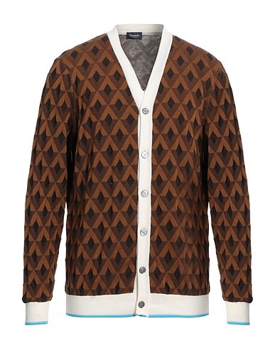 DRUMOHR Strickjacke Braun 100% Baumwolle