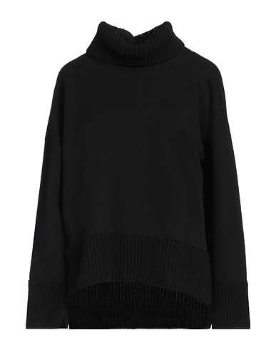 DONDUP Rollkragenpullover Schwarz 41% Baumwolle, 30% Polyamid, 26% Kaschmir, 3% Wolle