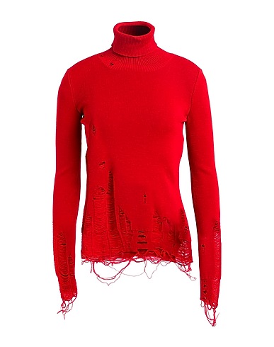 MM6 MAISON MARGIELA Turtleneck Red 50% Acrylic, 50% Virgin Wool