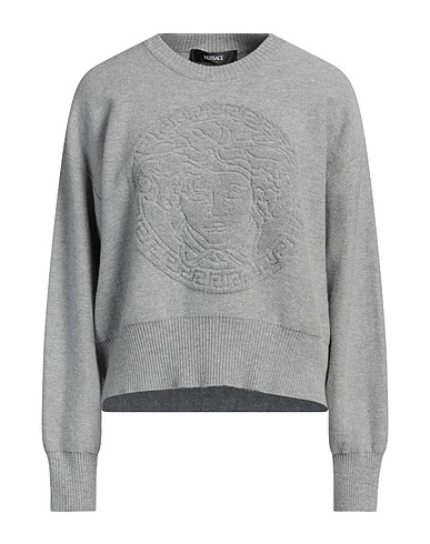 VERSACE Jumper Grey 70% Virgin Wool, 30% Cashmere