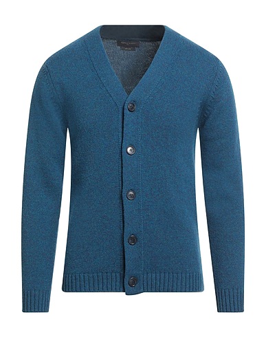 DANIELE FIESOLI Cardigan Bleu pétrole 100% Laine mérinos