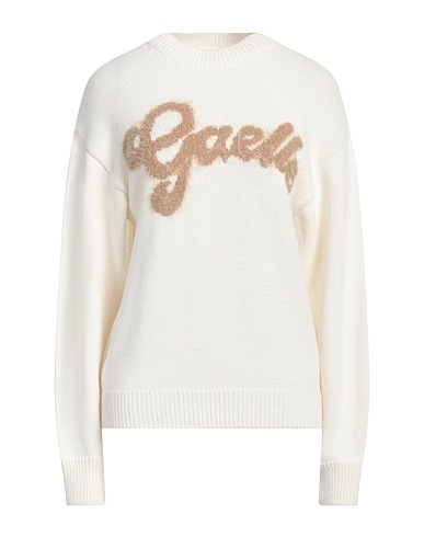 GAëLLE Paris Pullover Blanc cassé 70% Acrylique, 26% Laine, 2% Viscose, 2% Polyester