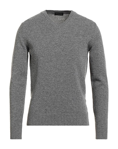 ROBERTO COLLINA Sweater Grey 90% Merino Wool, 10% Cashmere