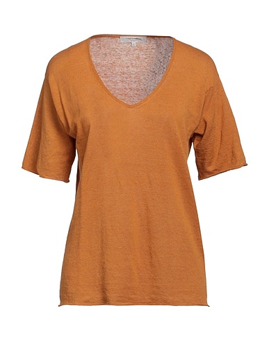 ANTONELLI Pullover Senf 64% Leinen, 36% Baumwolle