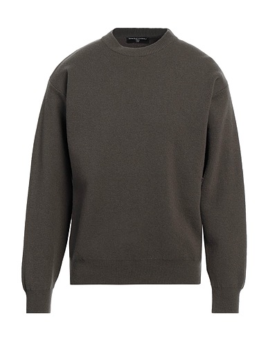 DANIELE FIESOLI Pullover Verde scuro 90% Lana Vergine, 10% Cachemire