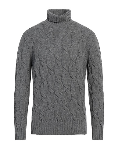 BARBA Napoli Polo neck Grey 80% Virgin Wool, 10% Viscose, 10% Cashmere