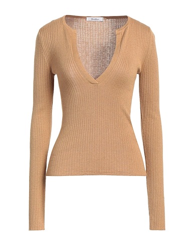 MAX MARA Pullover Cammello 55% Seta, 45% Cachemire