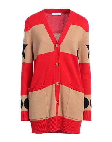MAX MARA Cardigan Rosso 70% Lana, 30% Cachemire