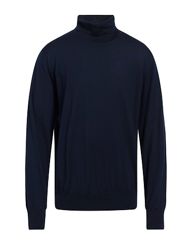 DEPARTMENT 5 Rollkragenpullover Marineblau 100% Merinowolle