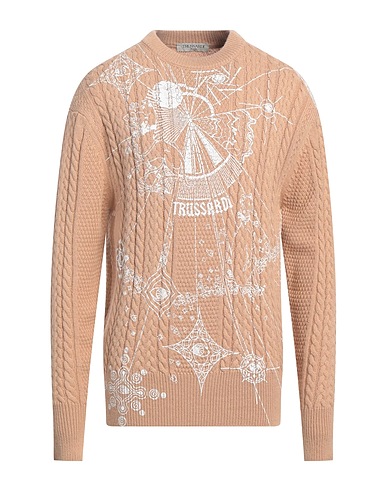 TRUSSARDI JEANS Pullover Beige 50% Acrilico, 30% Lana Merino, 20% Lana di alpaca