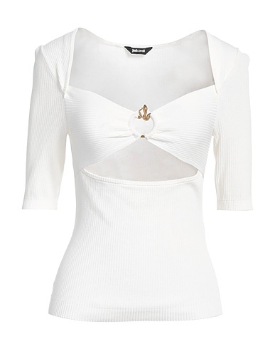JUST CAVALLI Jumper White 64% Viscose, 36% Polyamide