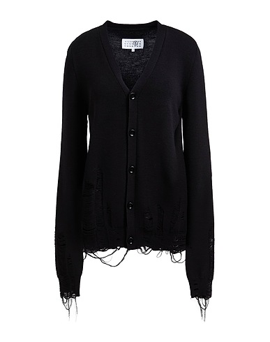 MM6 MAISON MARGIELA Cardigan Black 50% Acrylic, 50% Virgin Wool