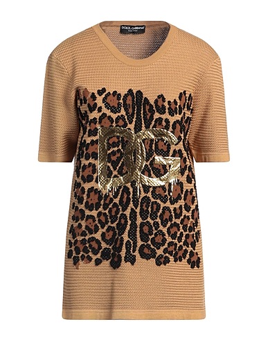 DOLCE&GABBANA Jumper Camel 95% Virgin Wool, 5% Polyamide