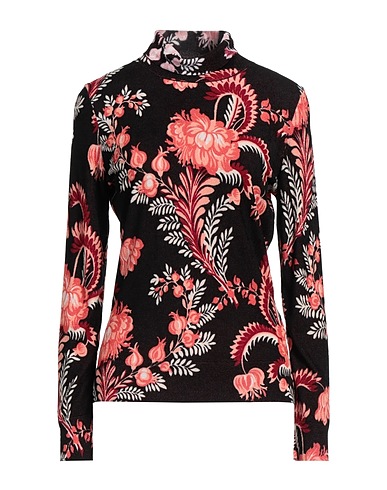 ETRO Polo neck Dark brown 50% Viscose, 50% Polyamide
