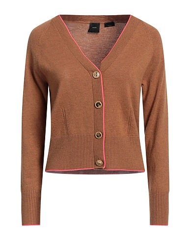 PINKO Cardigan Camel 70% Wool, 30% Cashmere, Polyester