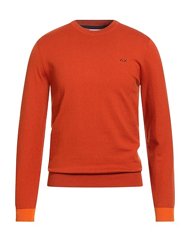 SUN 68 Pullover Orange 50% Merinowolle, 50% Baumwolle