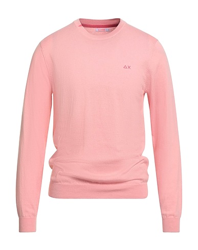 SUN 68 Jumper Light pink 50% Merino Wool, 50% Cotton