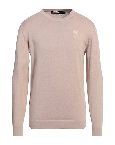 KARL LAGERFELD Jumper Beige 100% Cotton