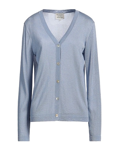 ALESSIA SANTI Cardigan Light blue 67% Viscose, 33% Metallic fiber