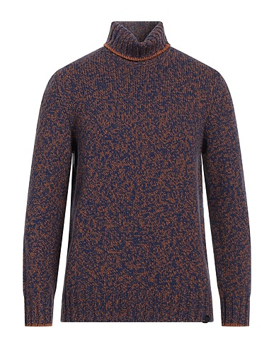 FAY Polo neck Blue 100% Virgin Wool