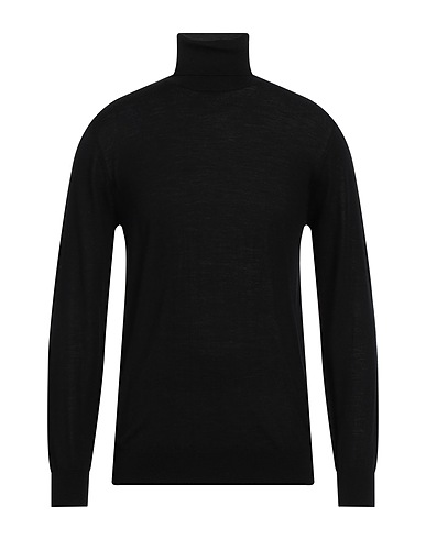 LIU •JO MAN Polo neck Black 100% Wool