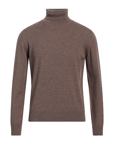 CORNELIANI Polo neck Taupe 90% Virgin Wool, 10% Cashmere