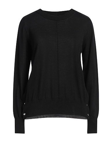 LIVIANA CONTI プルオーバー ブラック バージンウール 100%