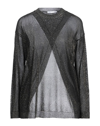 FOUR FRIENDS Pullover Nero 82% Viscosa, 18% Poliestere metallizzato